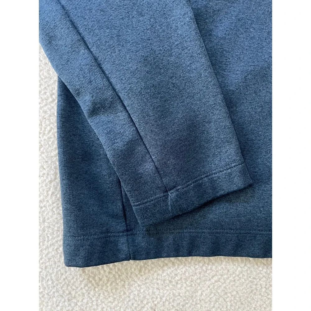 The North Face Mens Medium Quarter Zip Fleece Pullover Blue Heather A2VE5HKW